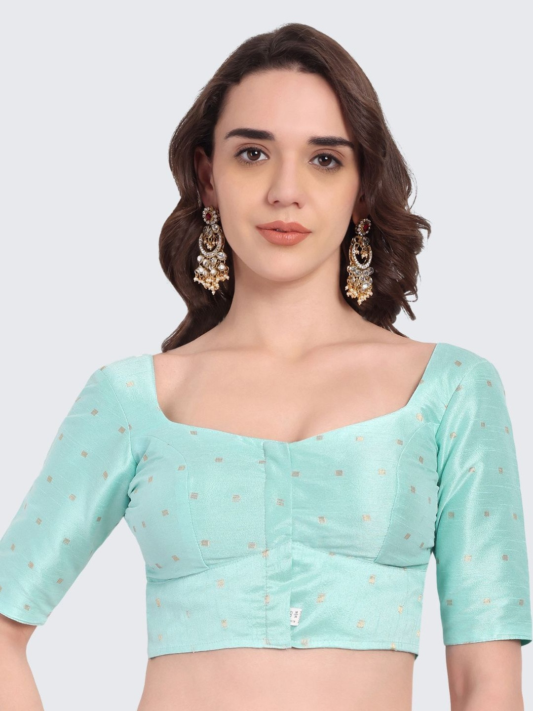 JISB Woven Design Zari Saree Blouse