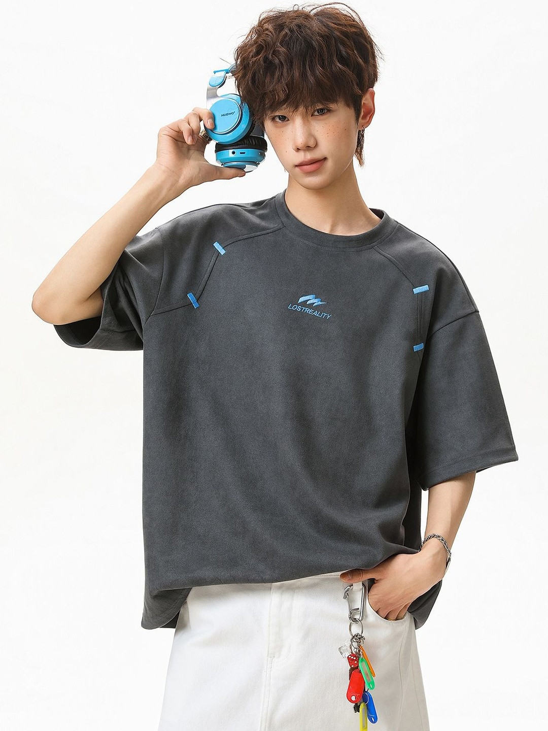 Lost Reality Relaxed Fit Round Neck Tshirt
