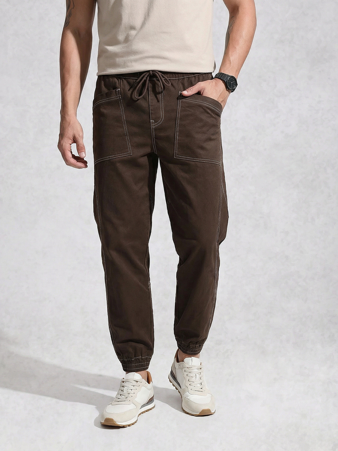 WROGN Men Regular Fit Joggers