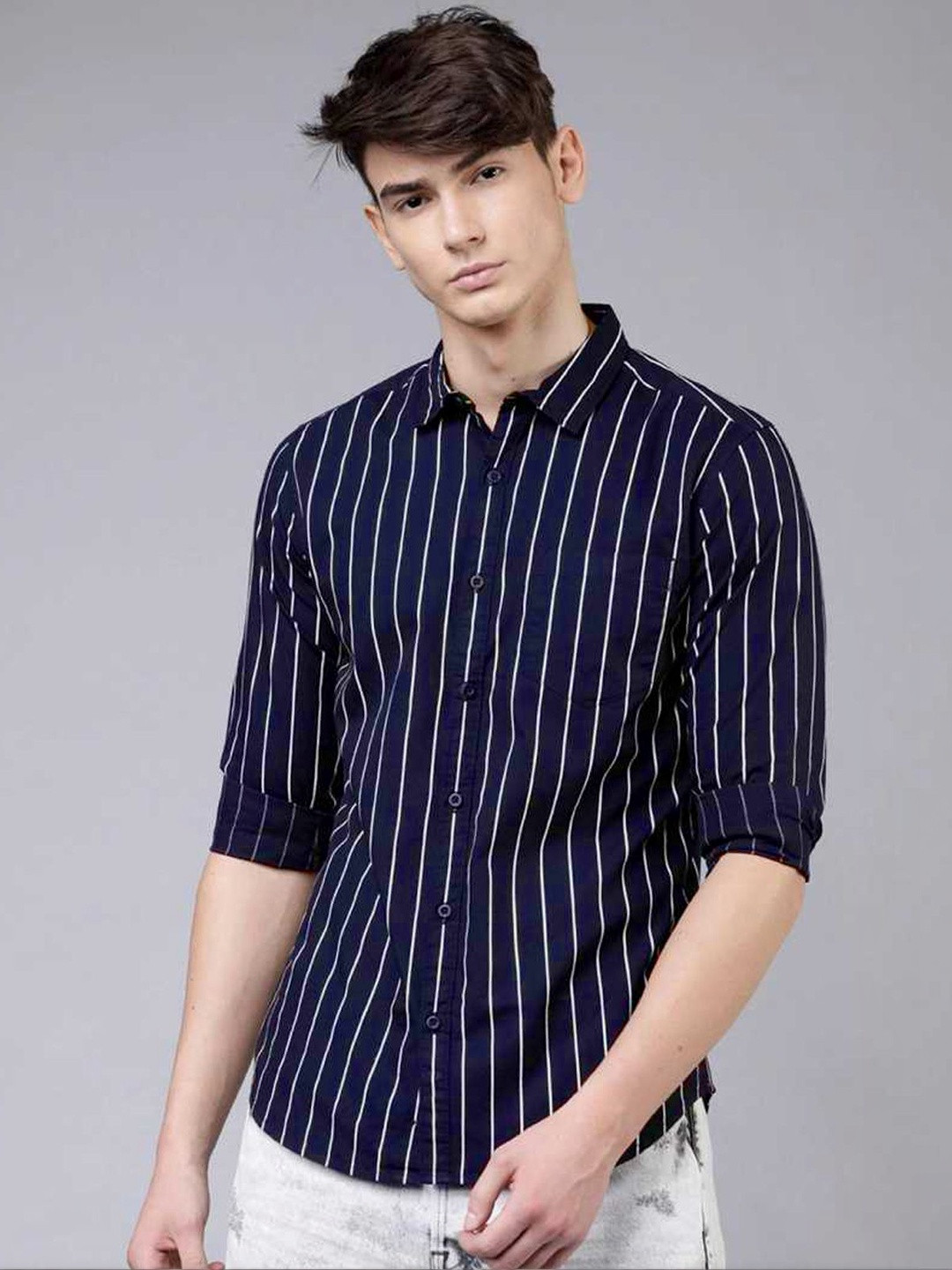 HKV FASHION Men Comfort Striped Casual Shirt