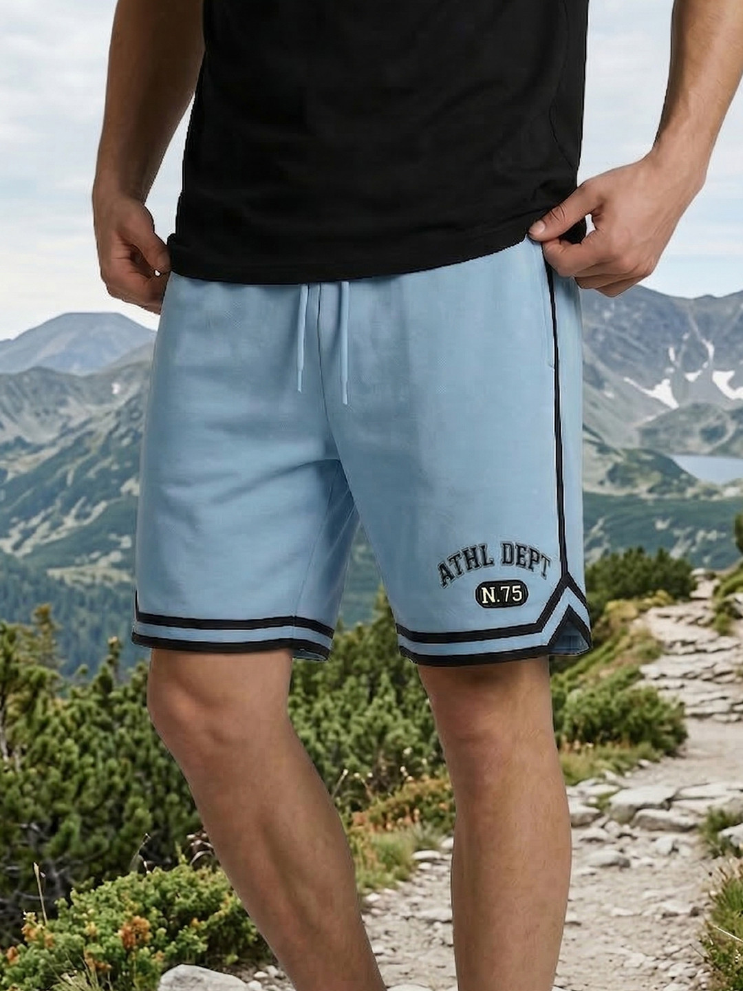 NOBERO Men Printed Loose Fit Shorts
