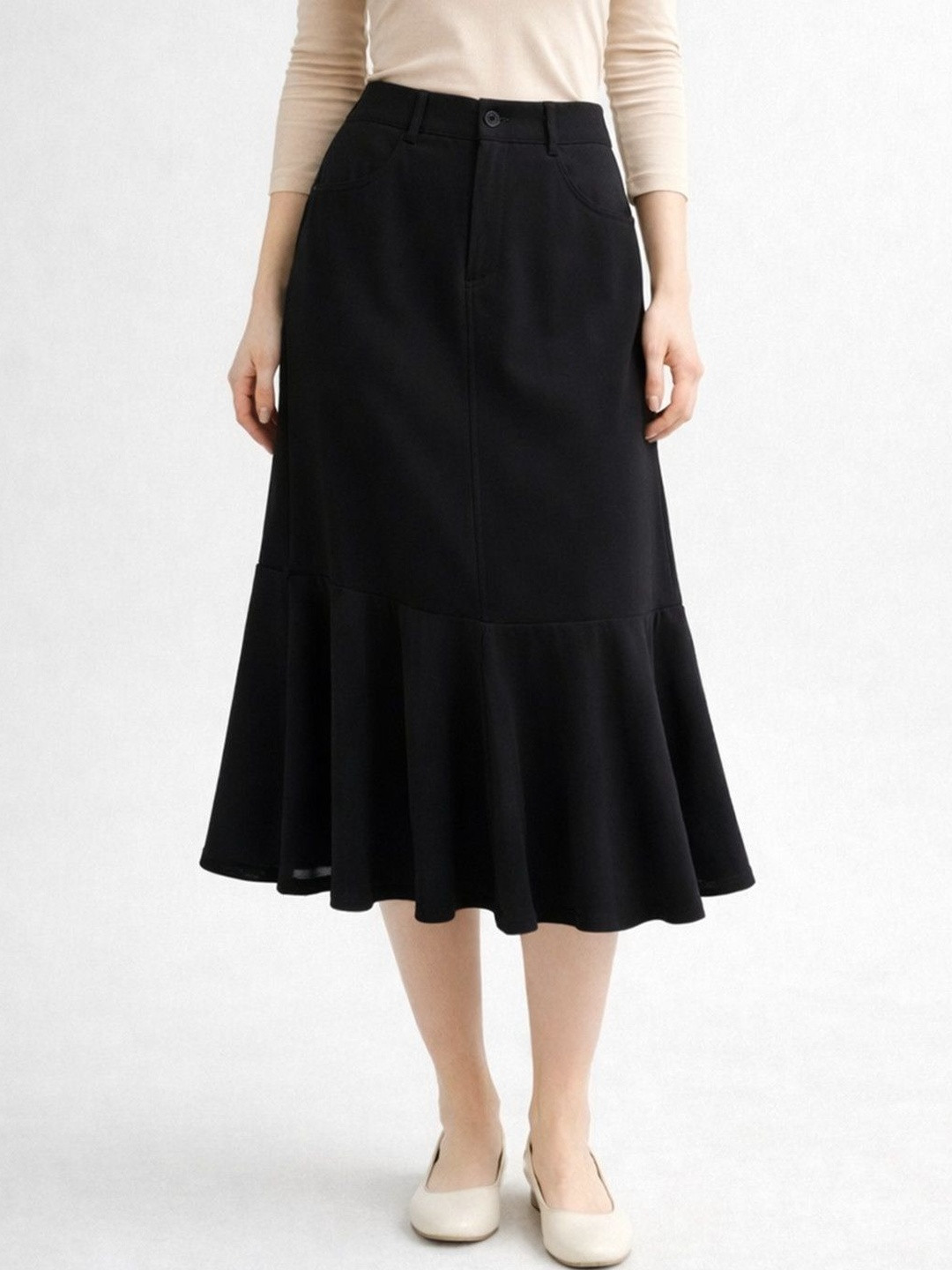 Suo Women Maxi A-Line Skirt