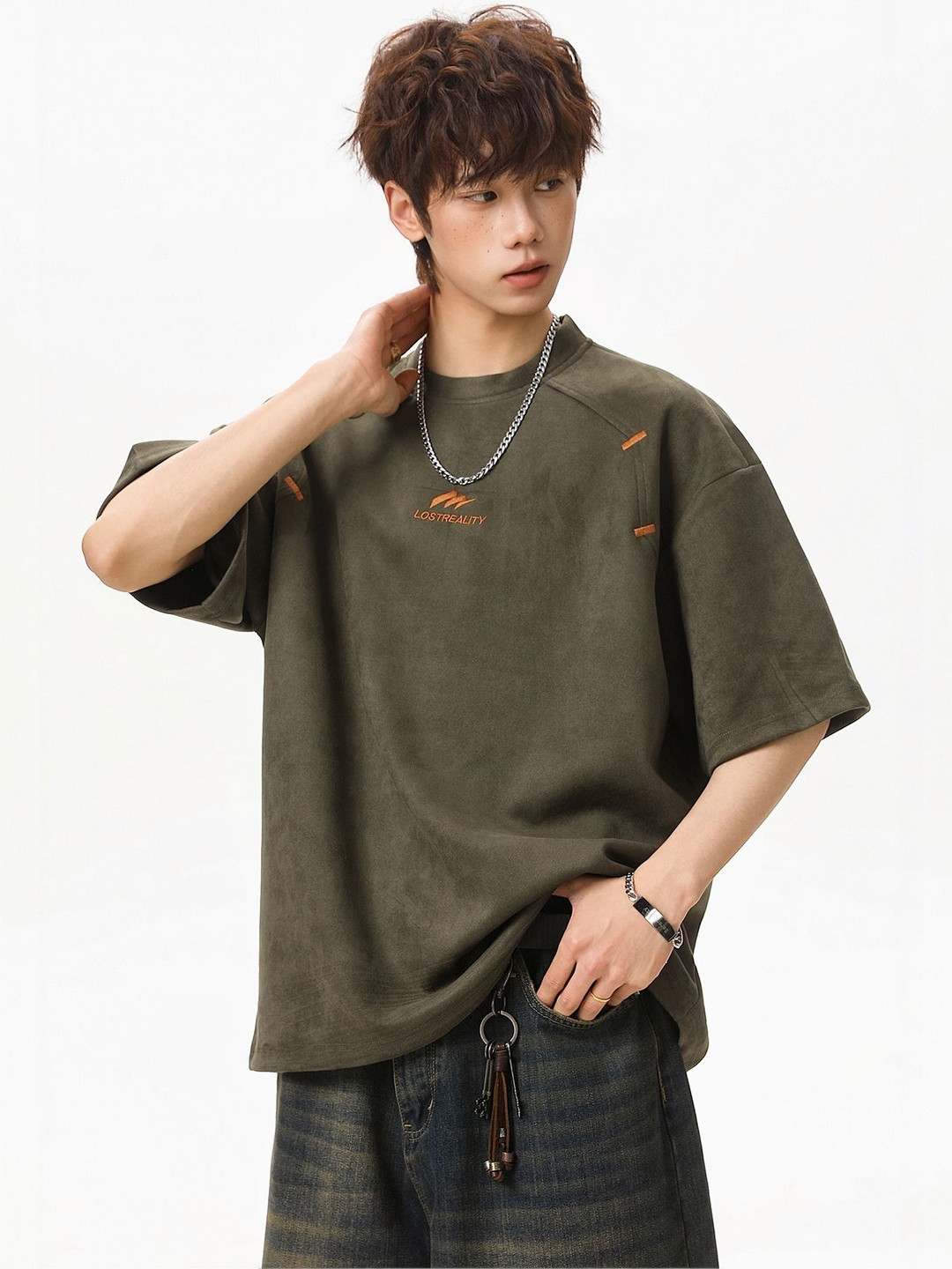 Lost Reality Relaxed Fit Round Neck Tshirt