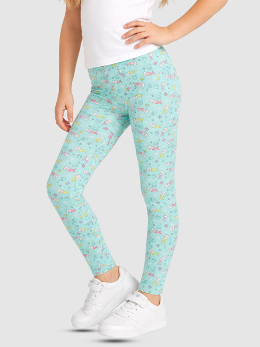 Bodycare Girls Printed Ankle-Length Cotton Leggings