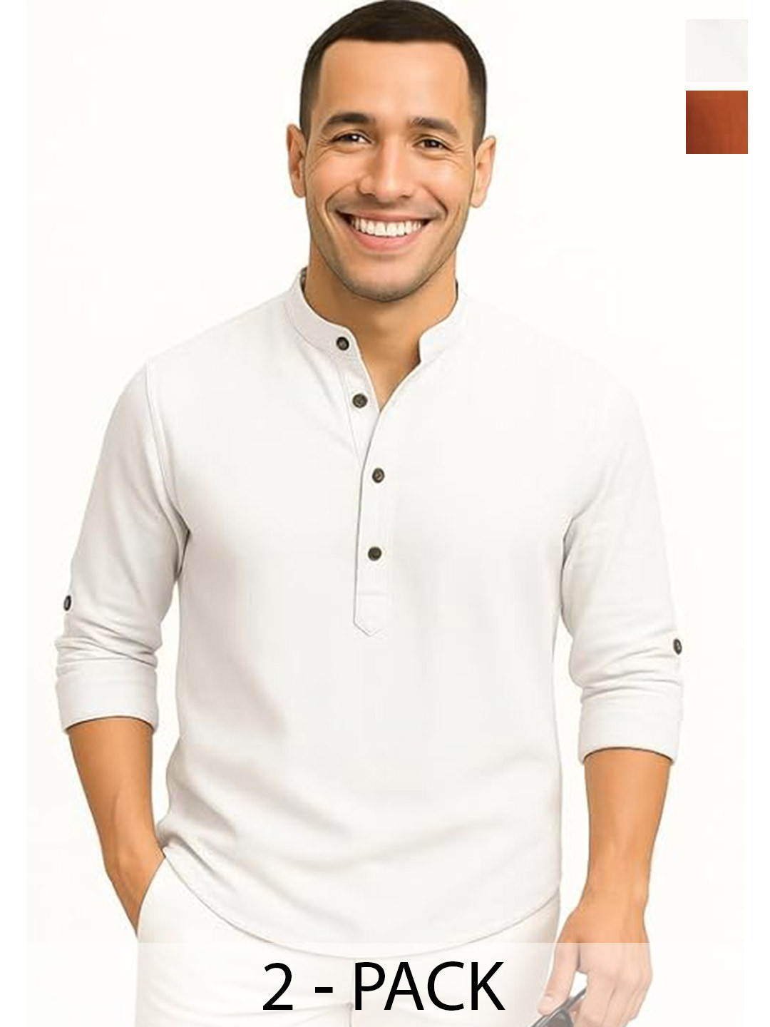 Deelmo Pack Of 2 Men Standard Casual Shirt