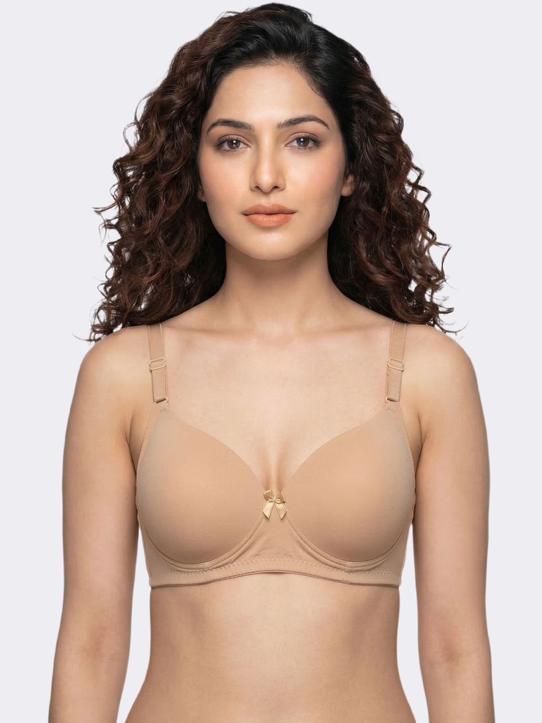 Invisifit Polyamide Level 3 Padding 3/4th Coverage Push-Up Bra