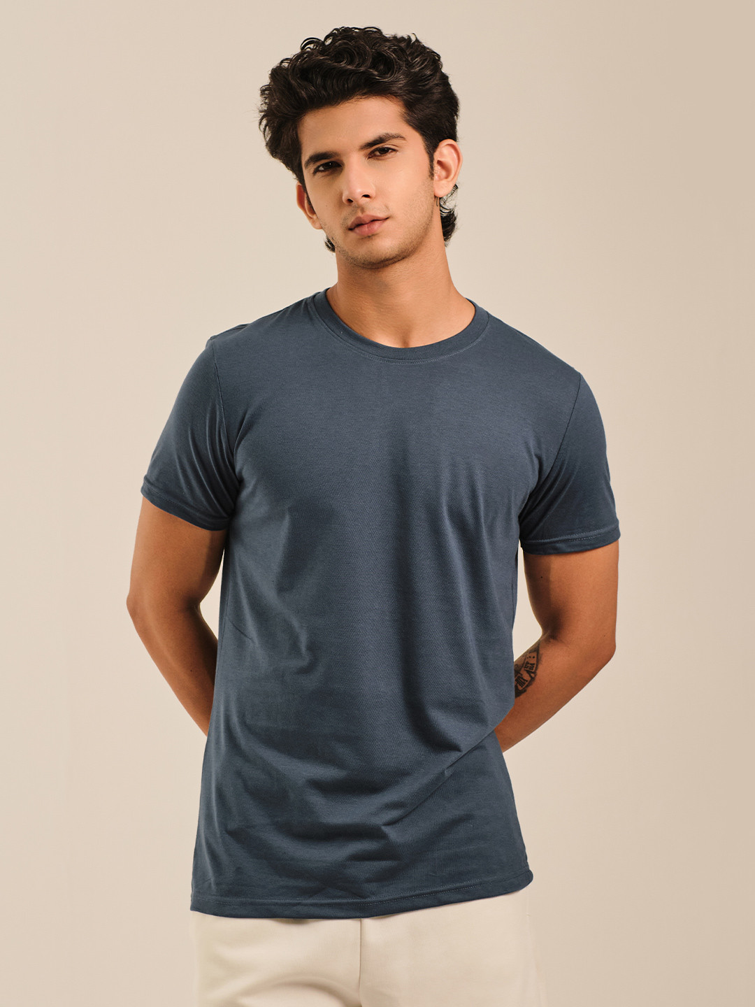EAZY Round Neck Cotton T-shirt