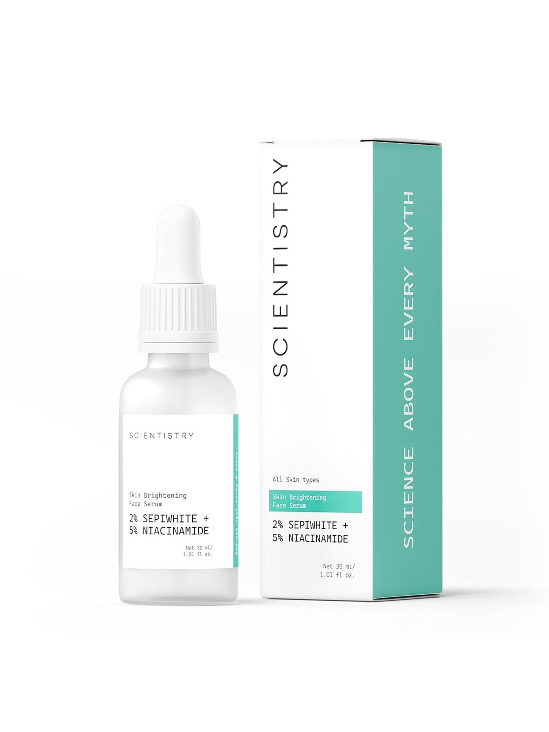 SCIENTISTRY 5% Niacinamide & 2% Sepiwhite Face Serum For Pigmentation & Glowing Skin 30ml