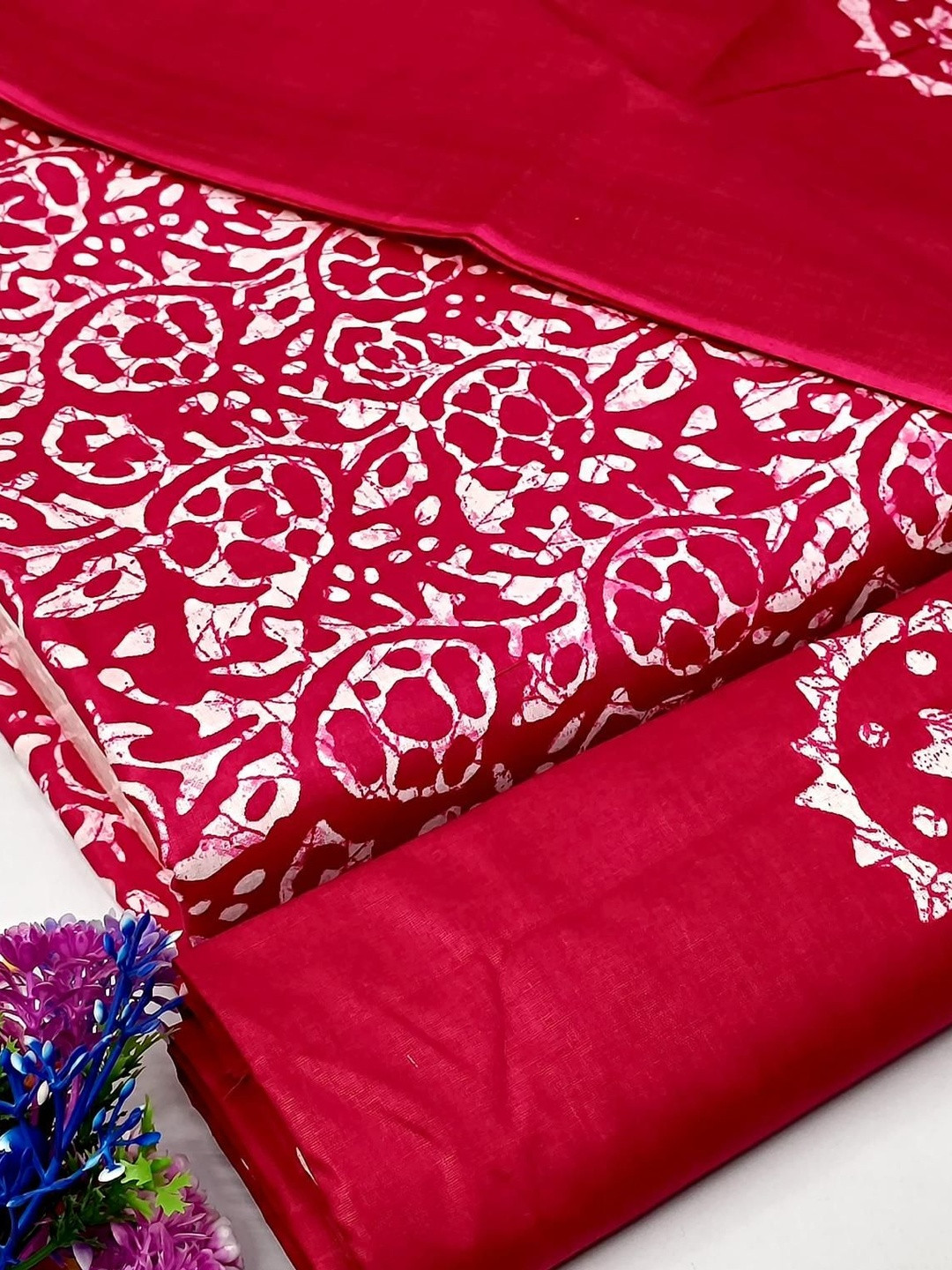 Keshar Printed Unstitched Dress Material