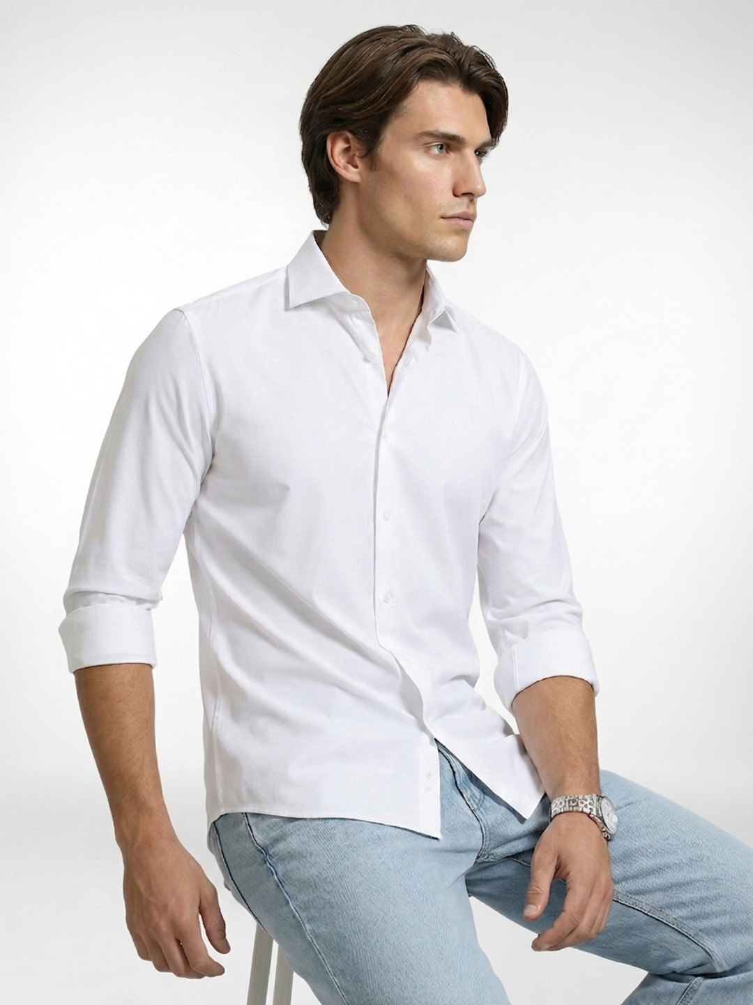 French Connection Spread Collar Cotton Casual Shirt