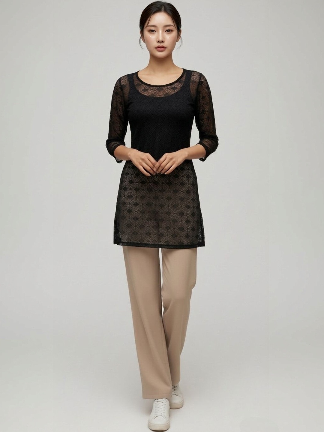TRENDY ERA Geometric Kurti