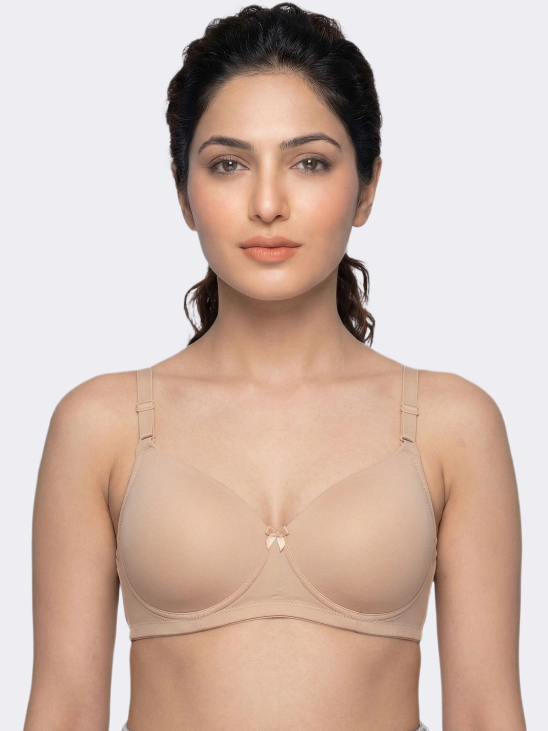 Invisifit Polyamide Level 3 Padding 3/4th Coverage Push-Up Bra