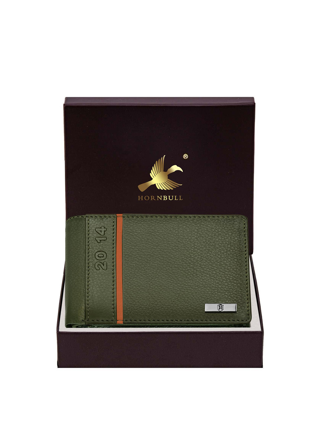 Hornbull Men Leather Two Fold Wallet