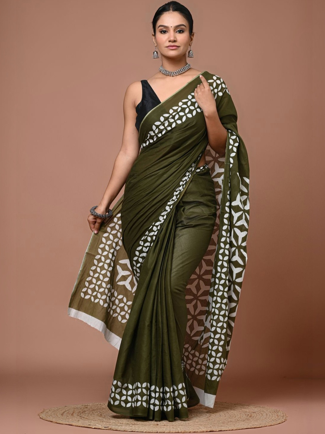 Dhaaga Ghar Pure Cotton Bagru Saree