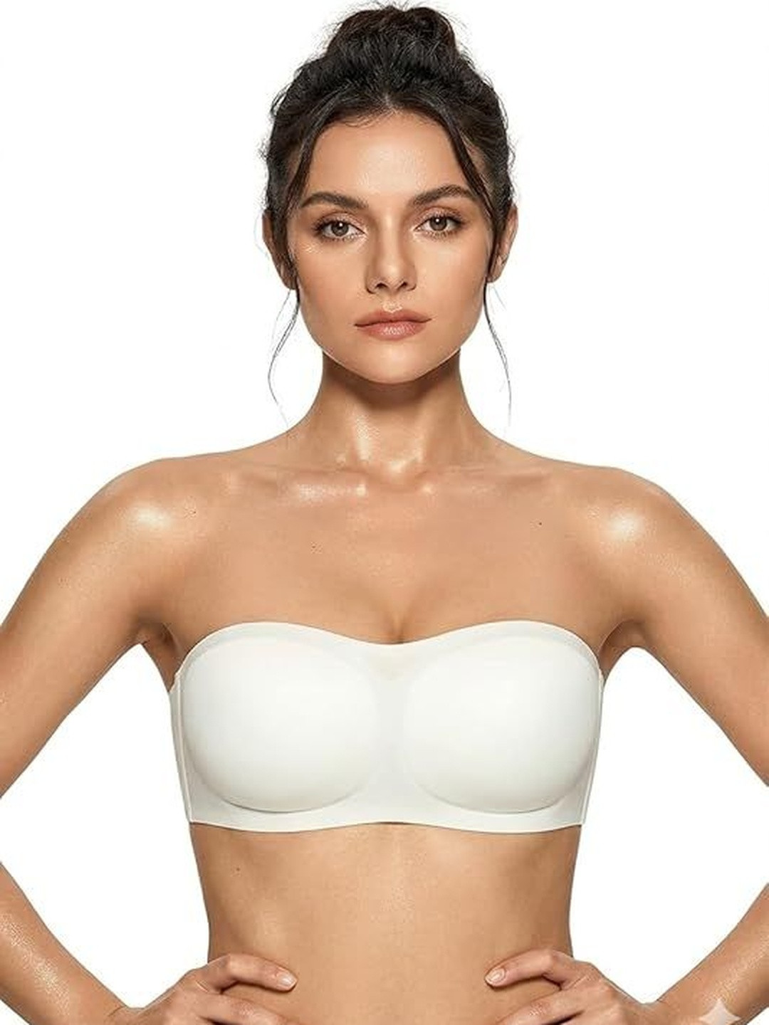 Eleg & Stilance Bandeau Half Coverage Lightly Padded Bra