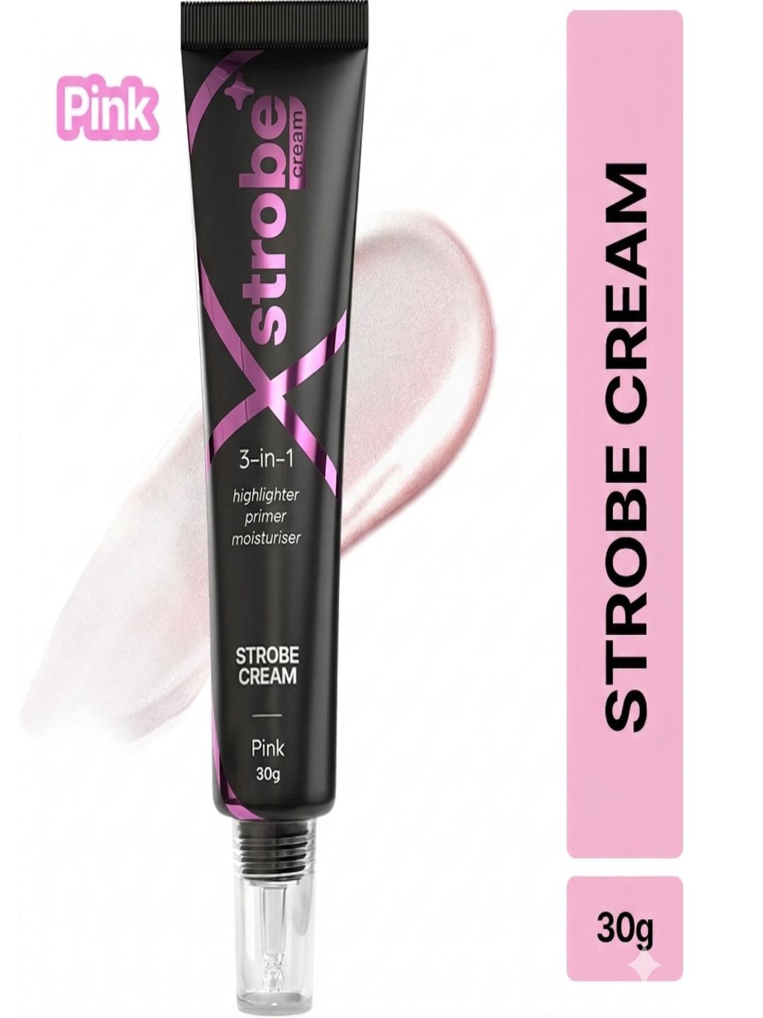 AHAGLOW S 3-in-1 Strobe Cream - 30 g - Pink