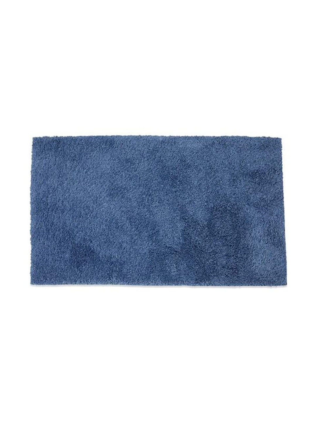 SPACES Blue Textured 2355 GSM Anti-Skid Bath Rugs