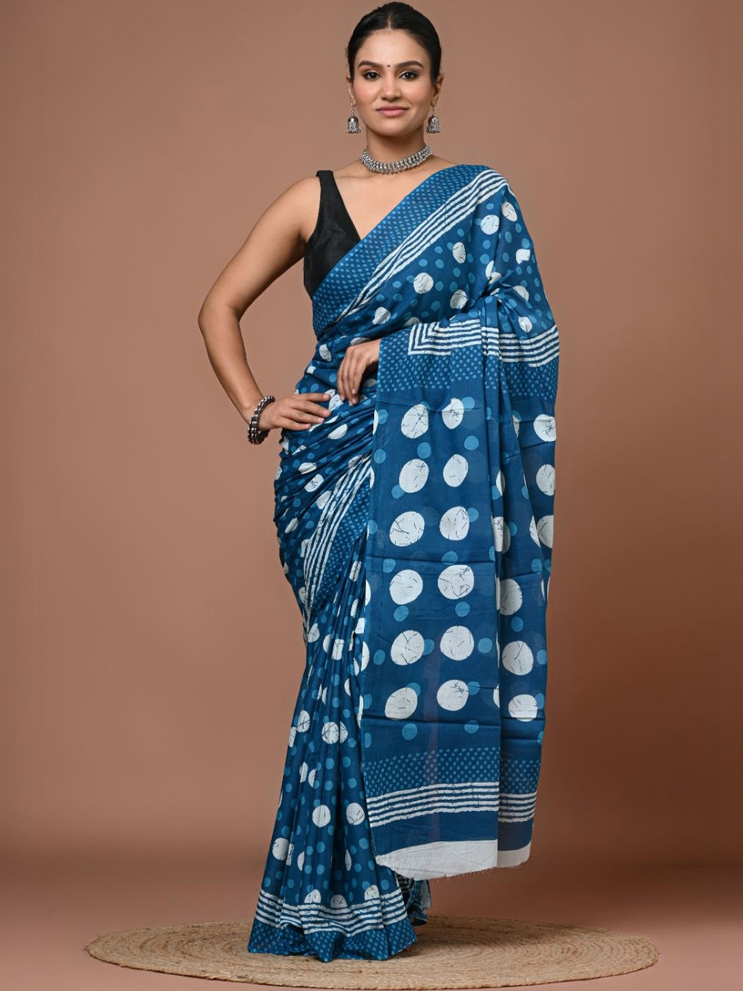 Dhaaga Ghar Pure Cotton Bagru Saree