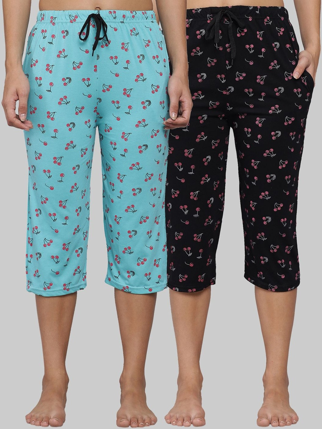 Anixa Women Printed Capris