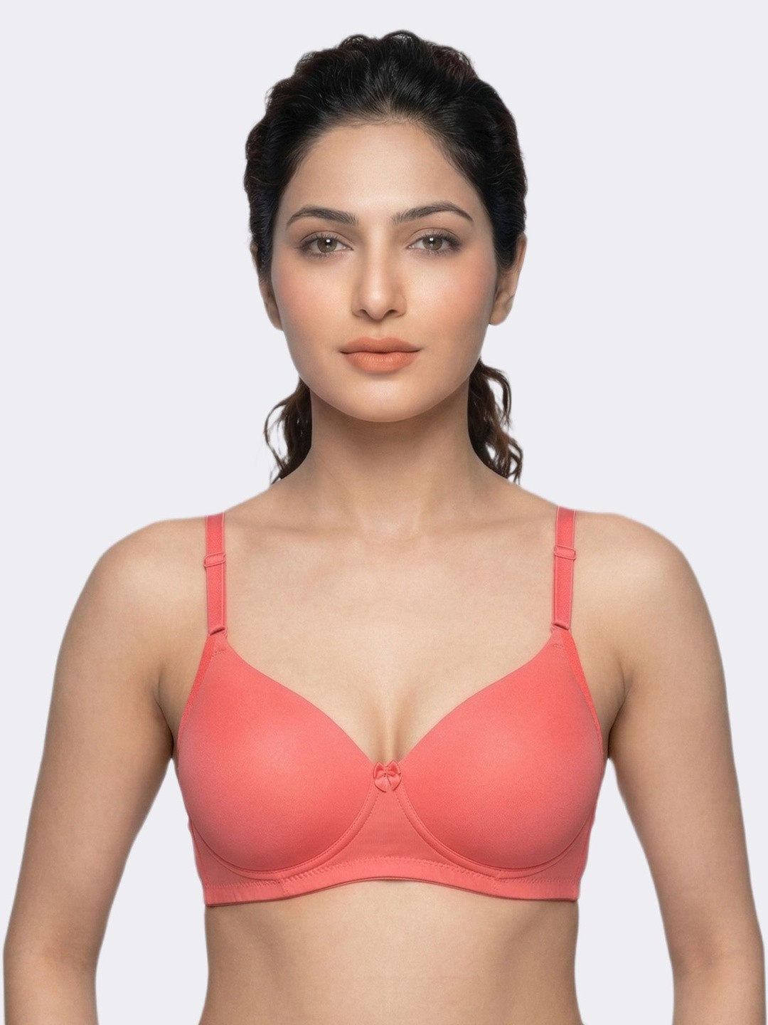 Invisifit Polyamide Level 3 Padding 3/4th Coverage Push-Up Bra