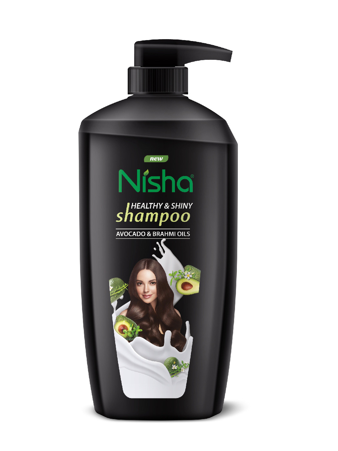 Nisha Healthy & Shiny Strong Beautiful Hair Avocado & Brahmi Oils Shampoo 650 ml