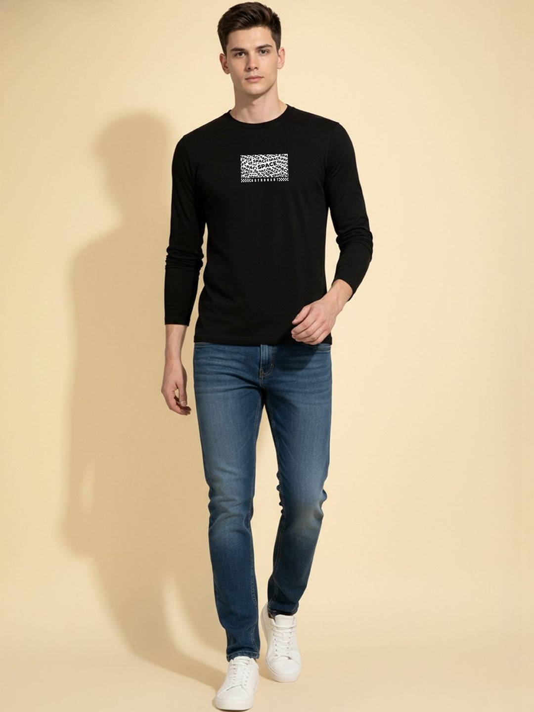TEEFOX Men Typography Printed T-shirt