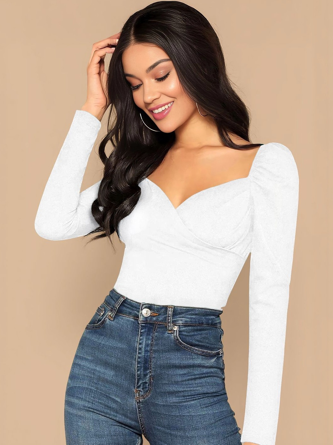 Maheshvi Sweetheart Neck Top