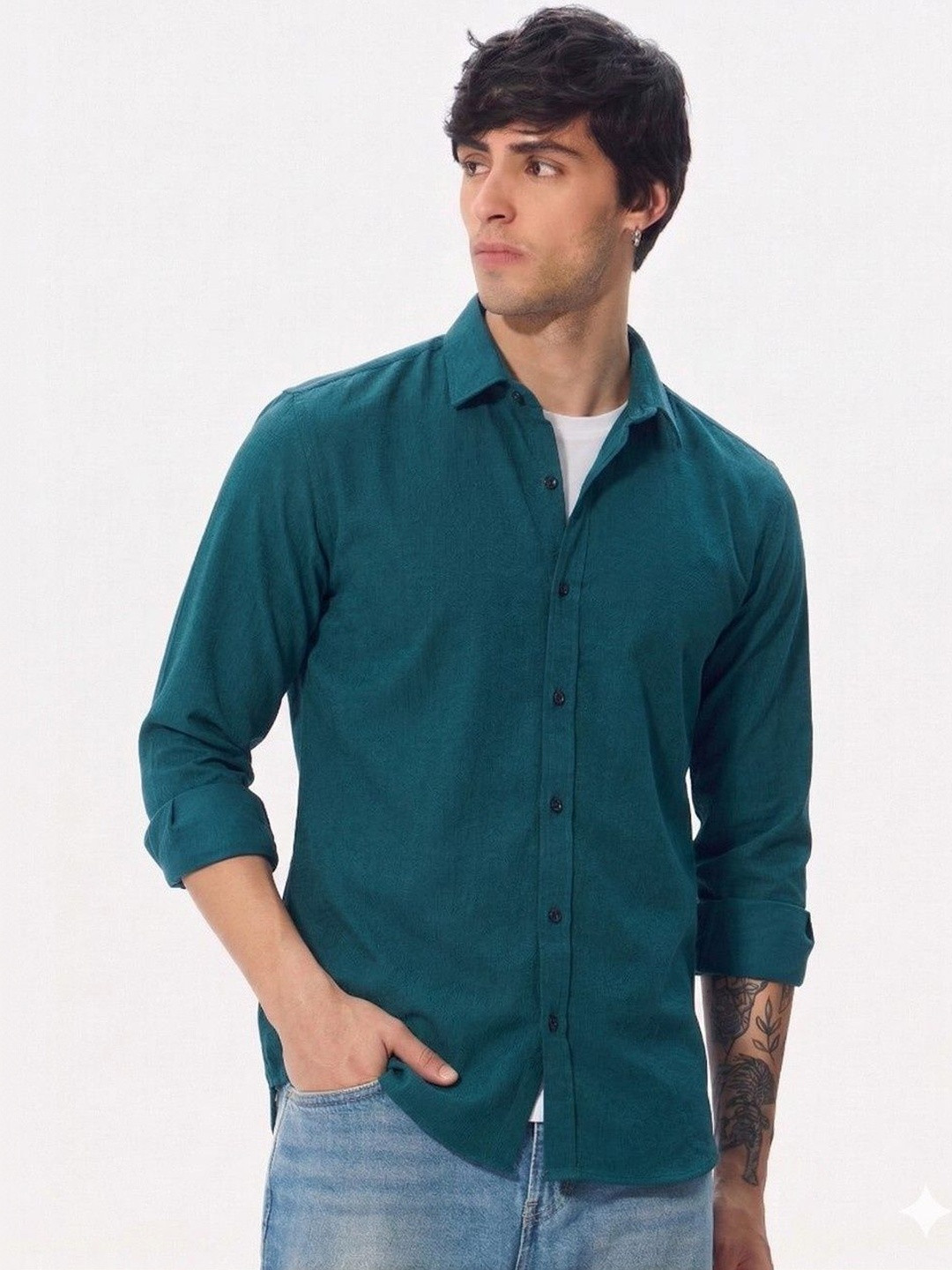 R.Code by The Roadster Life Co. Men Original Casual Shirt