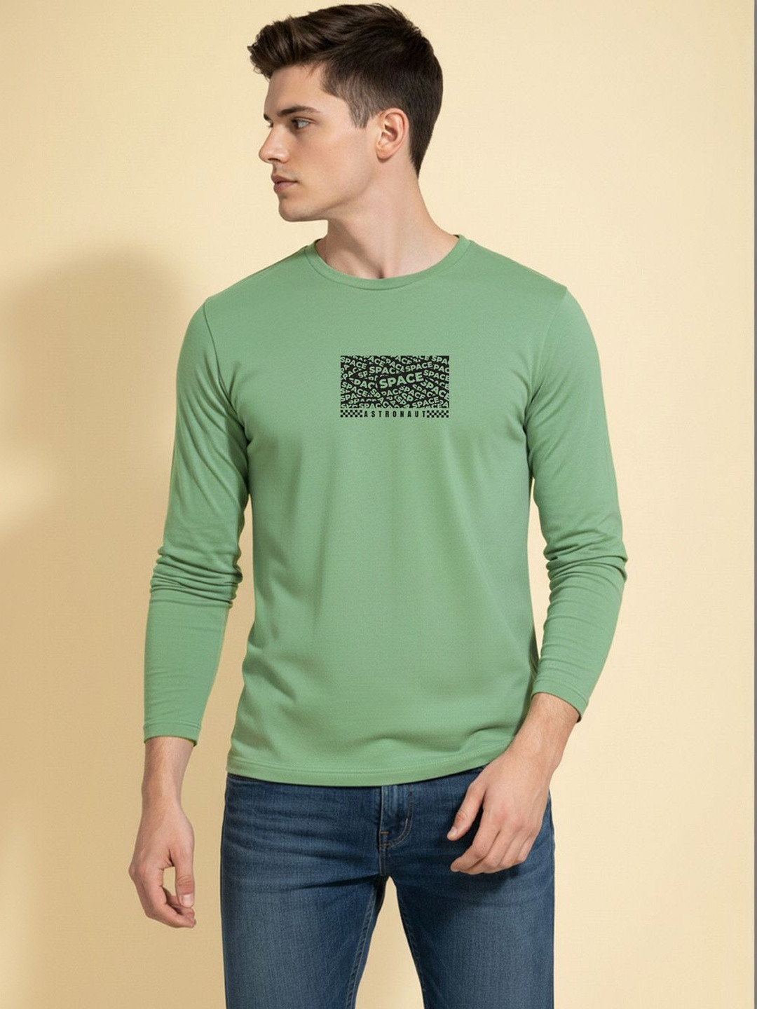 TEEFOX Men Typography Printed T-shirt