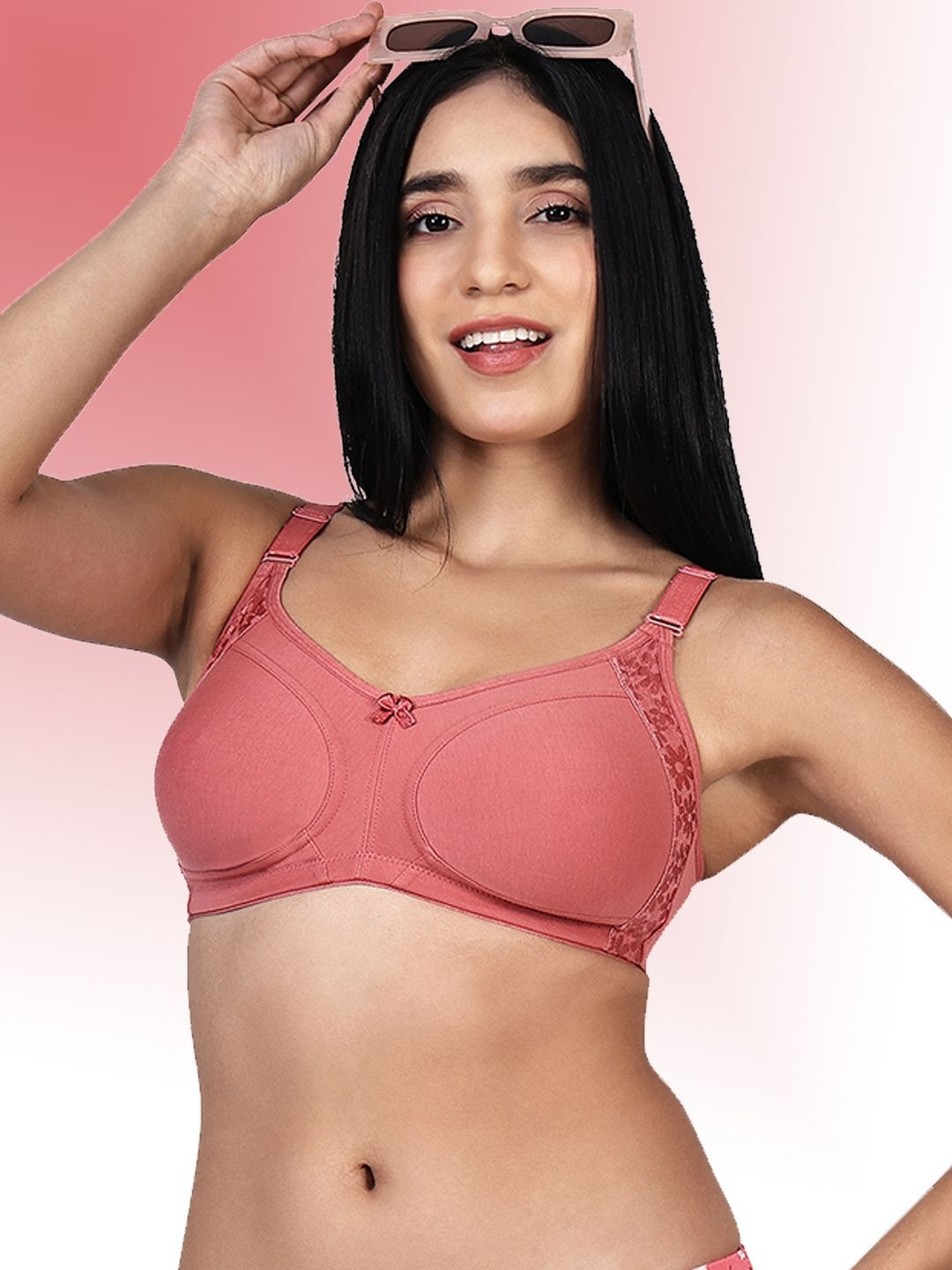 OIJA Full Coverage Non-Padded Non-Wired Cotton Everyday Comfort Bra