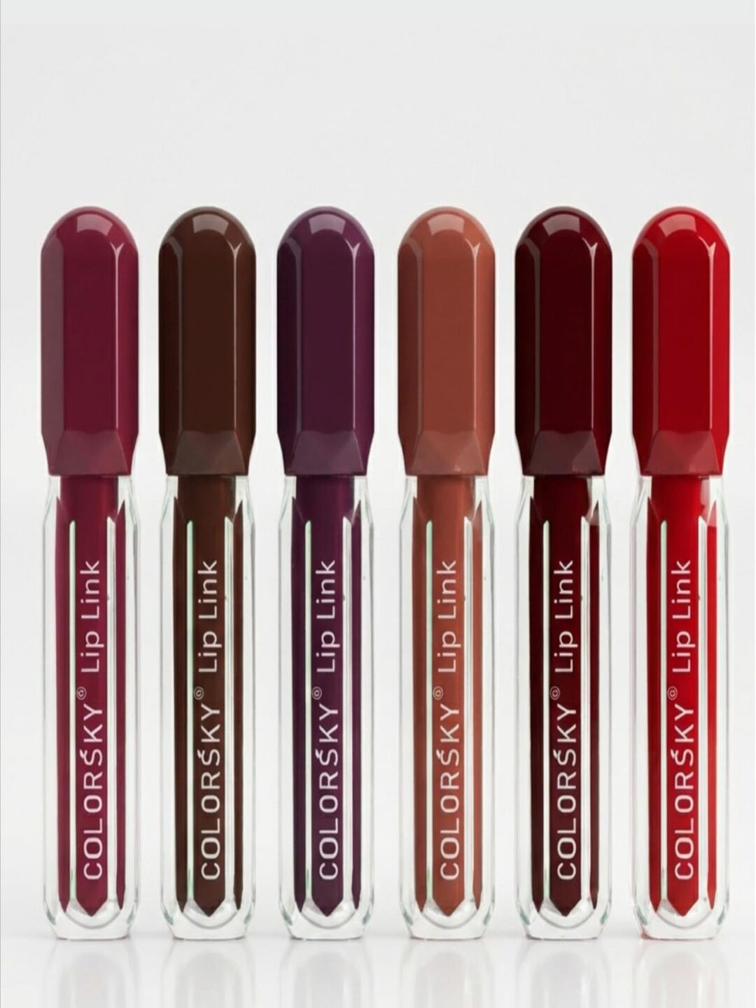 COLORSKY Set Of 6 Transferproof Liquid Lipstick - 3 ml Each - Set E