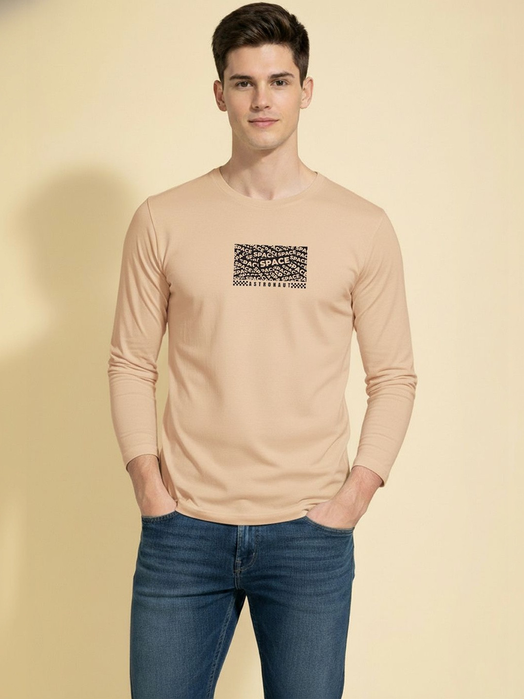 TEEFOX Men Typography Printed T-shirt