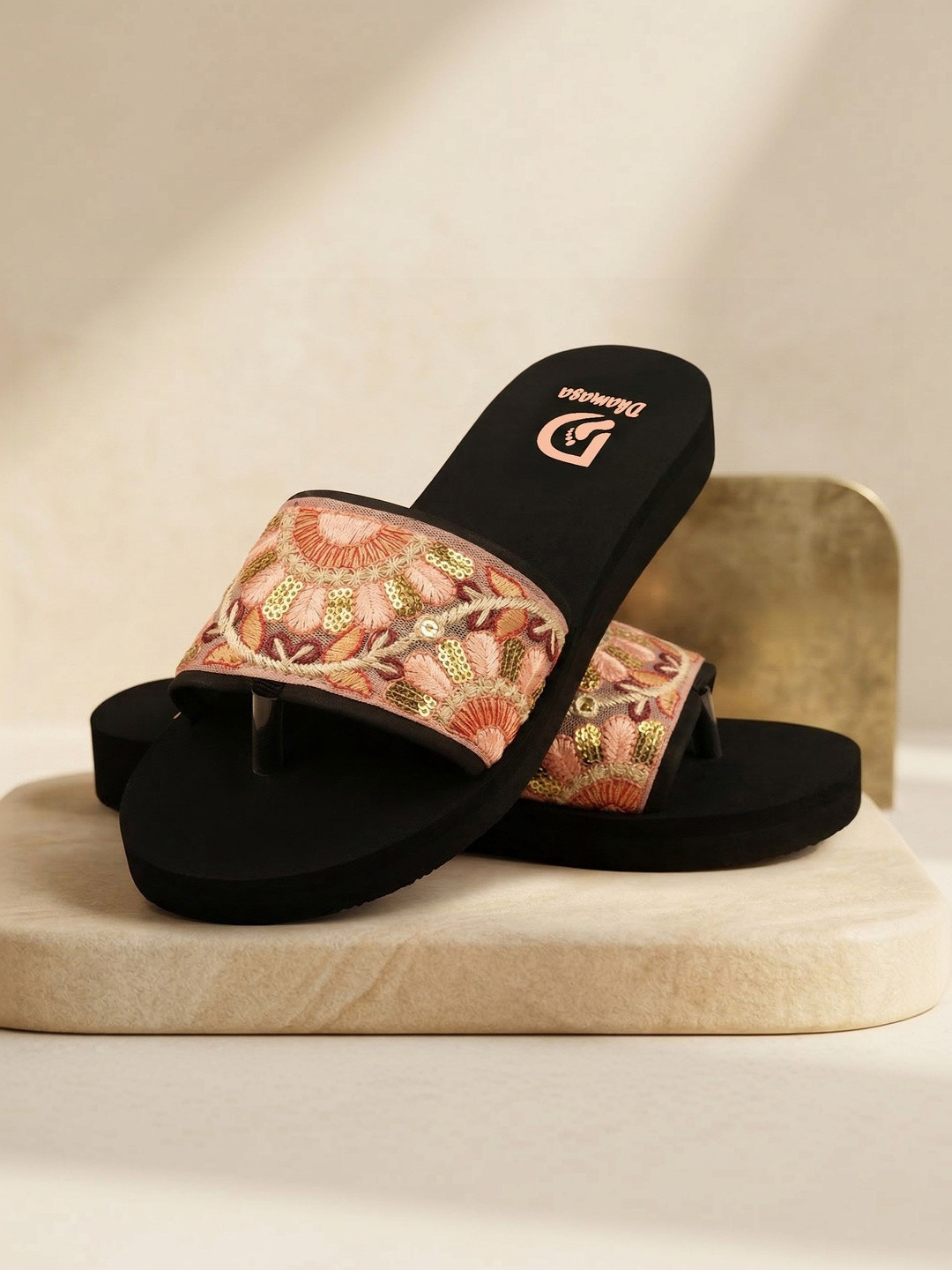 DHAMASA Women Embellished Slip-On