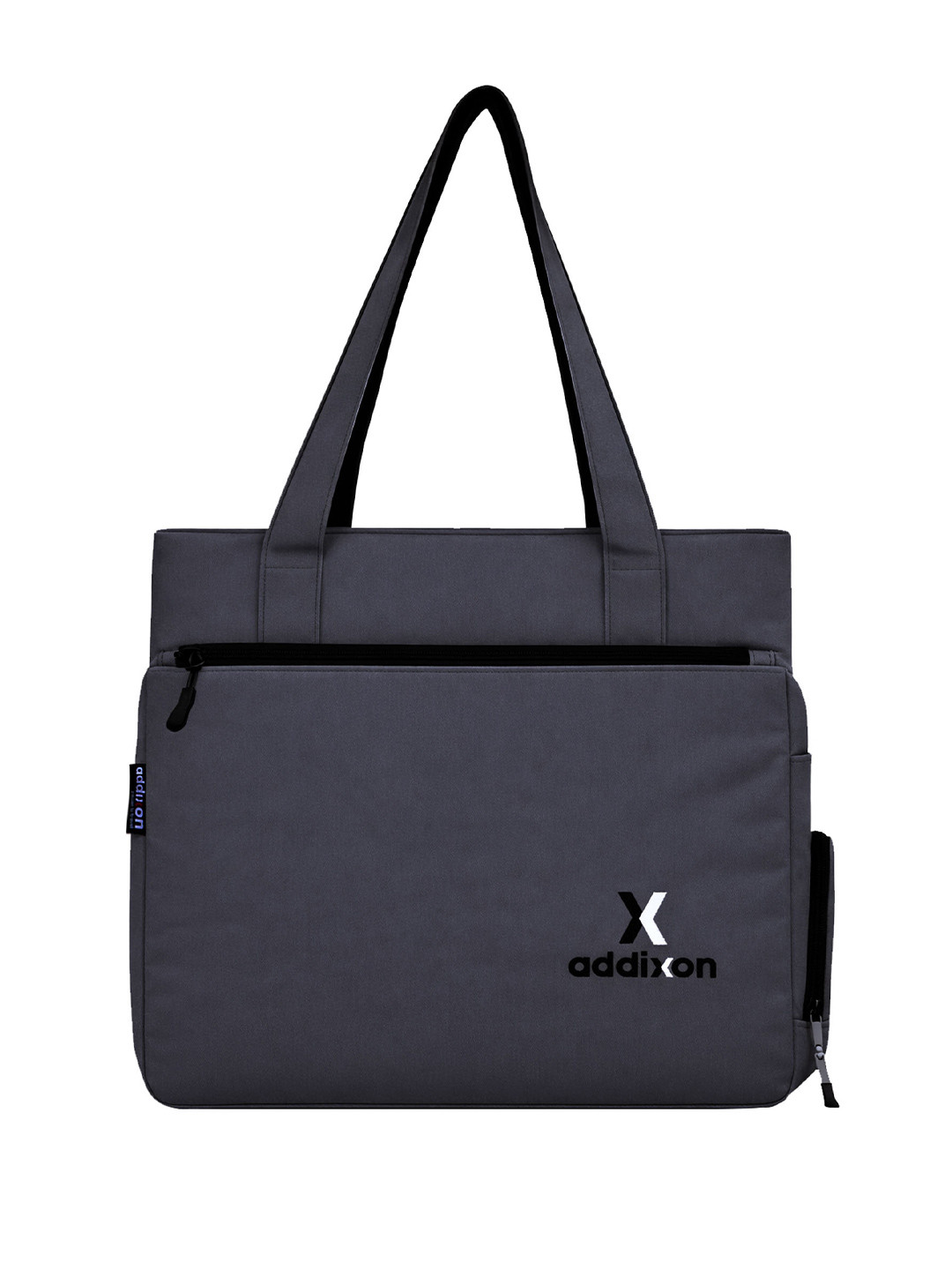 Addixon Solid Cotton Multi Compartment Oversized Structured Shoulder Bag