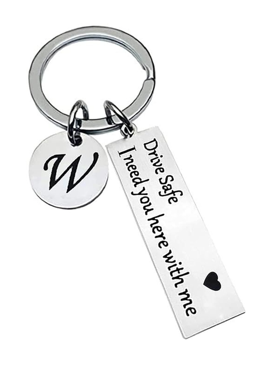 omuda Alphabet Drive Safe Printed Key Chain
