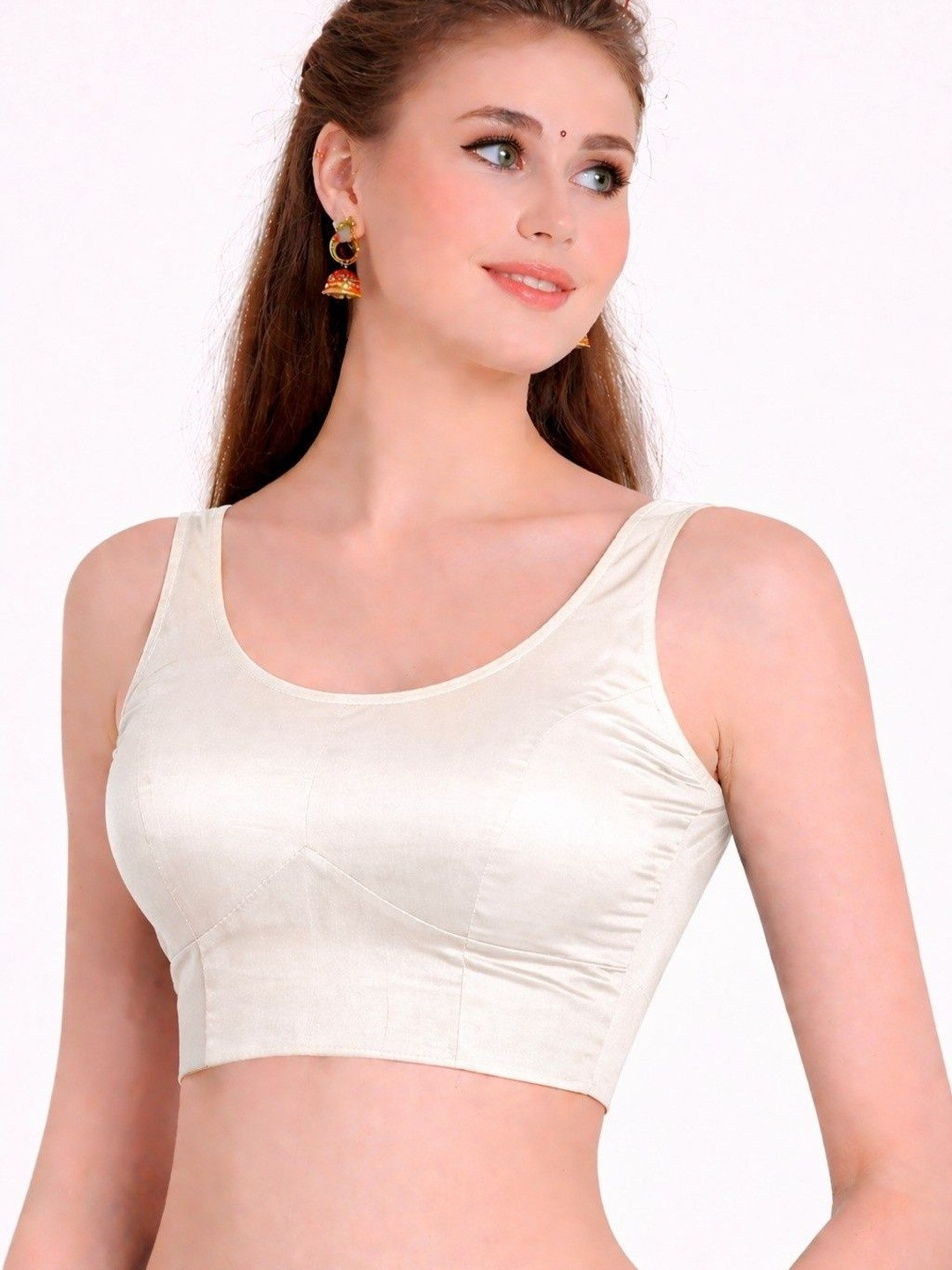 Pramukh Mart Solid Saree Blouse