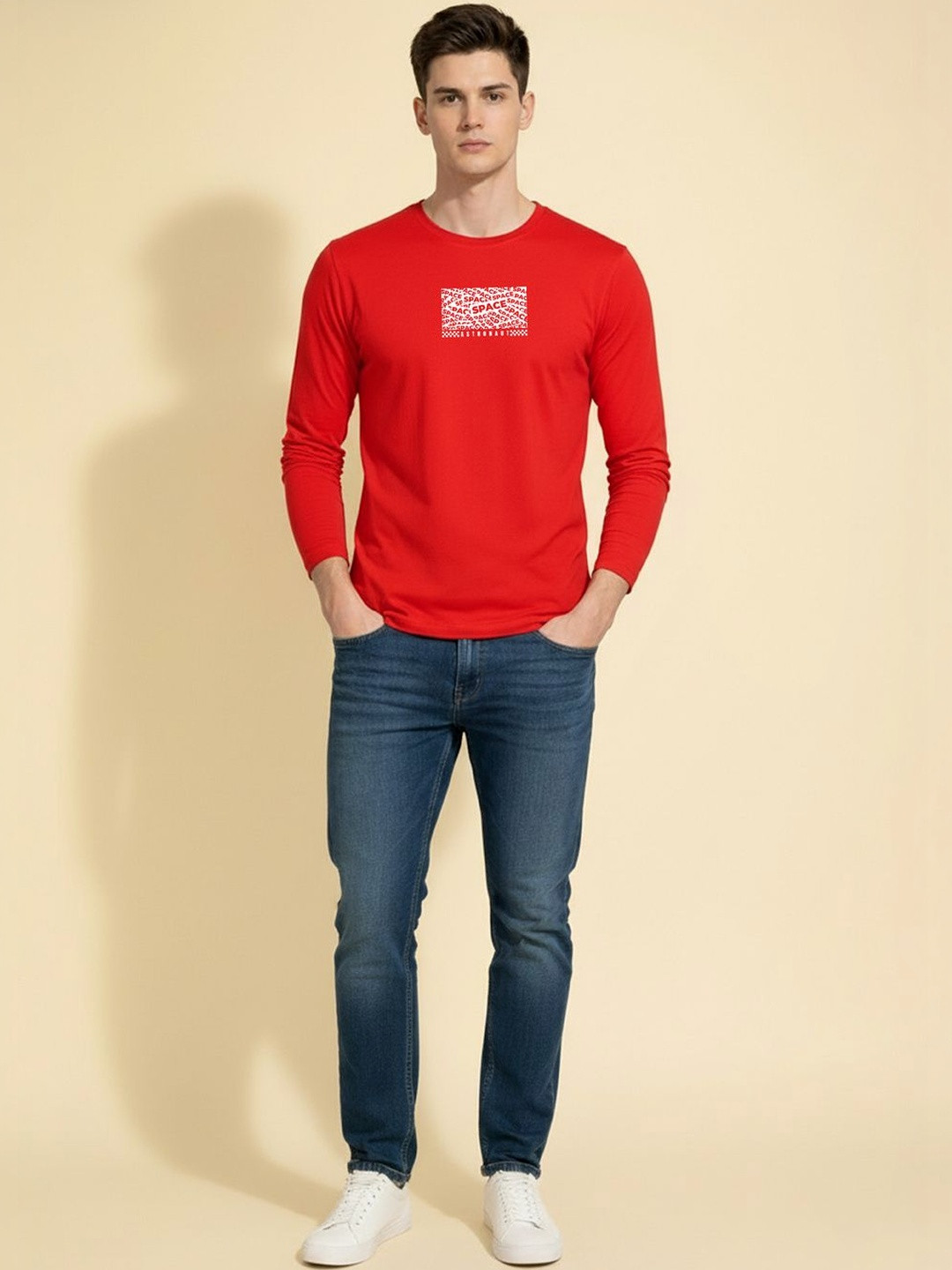 TEEFOX Men Typography Printed T-shirt