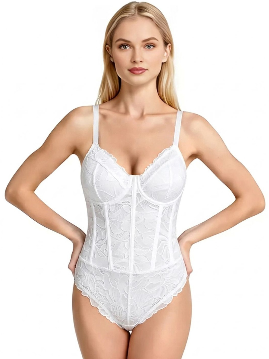Esensuelle 7 Self Design Shoulder Straps Baby Doll