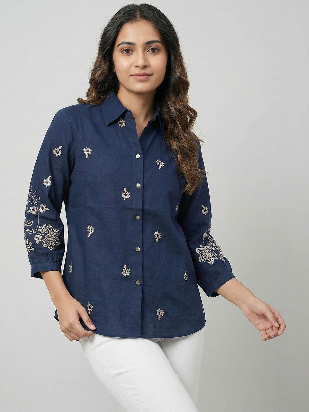 KALPARUN Women Smart Casual Shirt