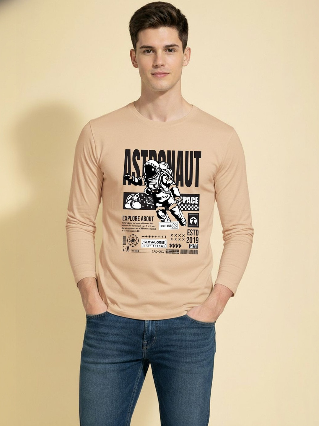 TEEFOX Men Typography Printed T-shirt