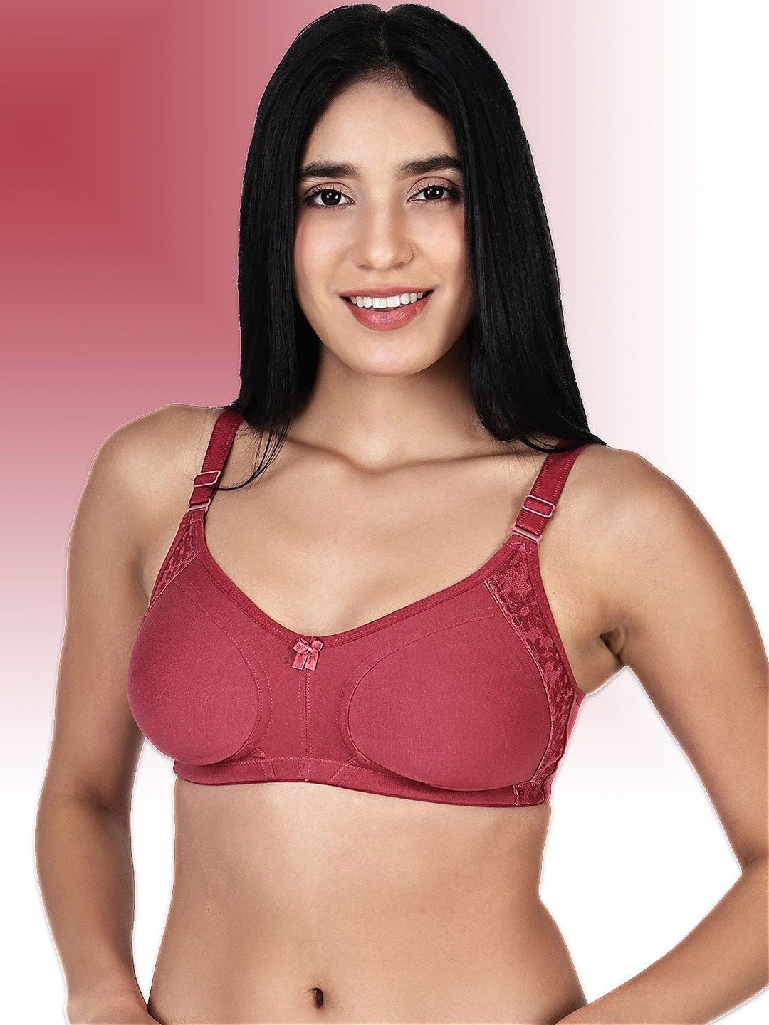 OIJA Full Coverage Non-Padded Non-Wired Cotton Everyday Comfort Bra
