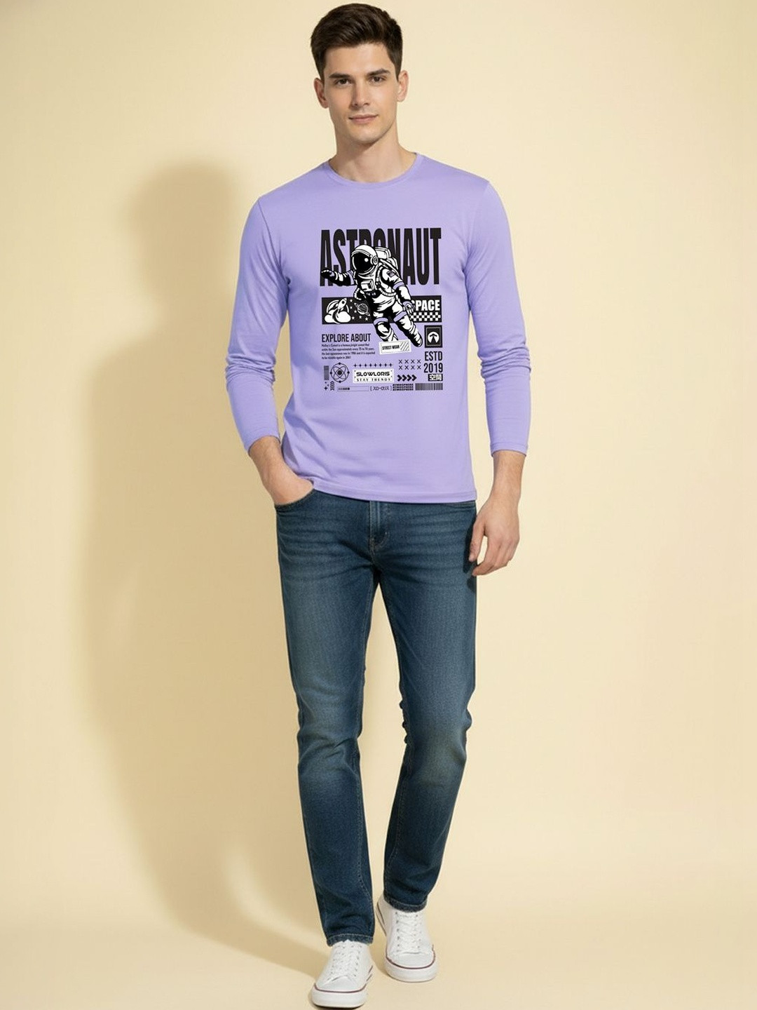 TEEFOX Men Typography Printed T-shirt