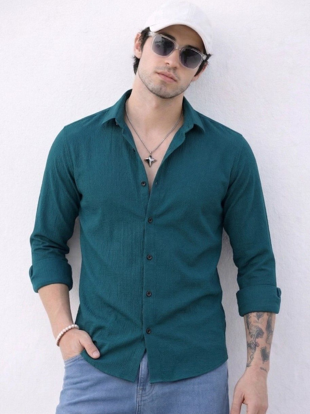 R.Code by The Roadster Life Co. Men Original Casual Shirt