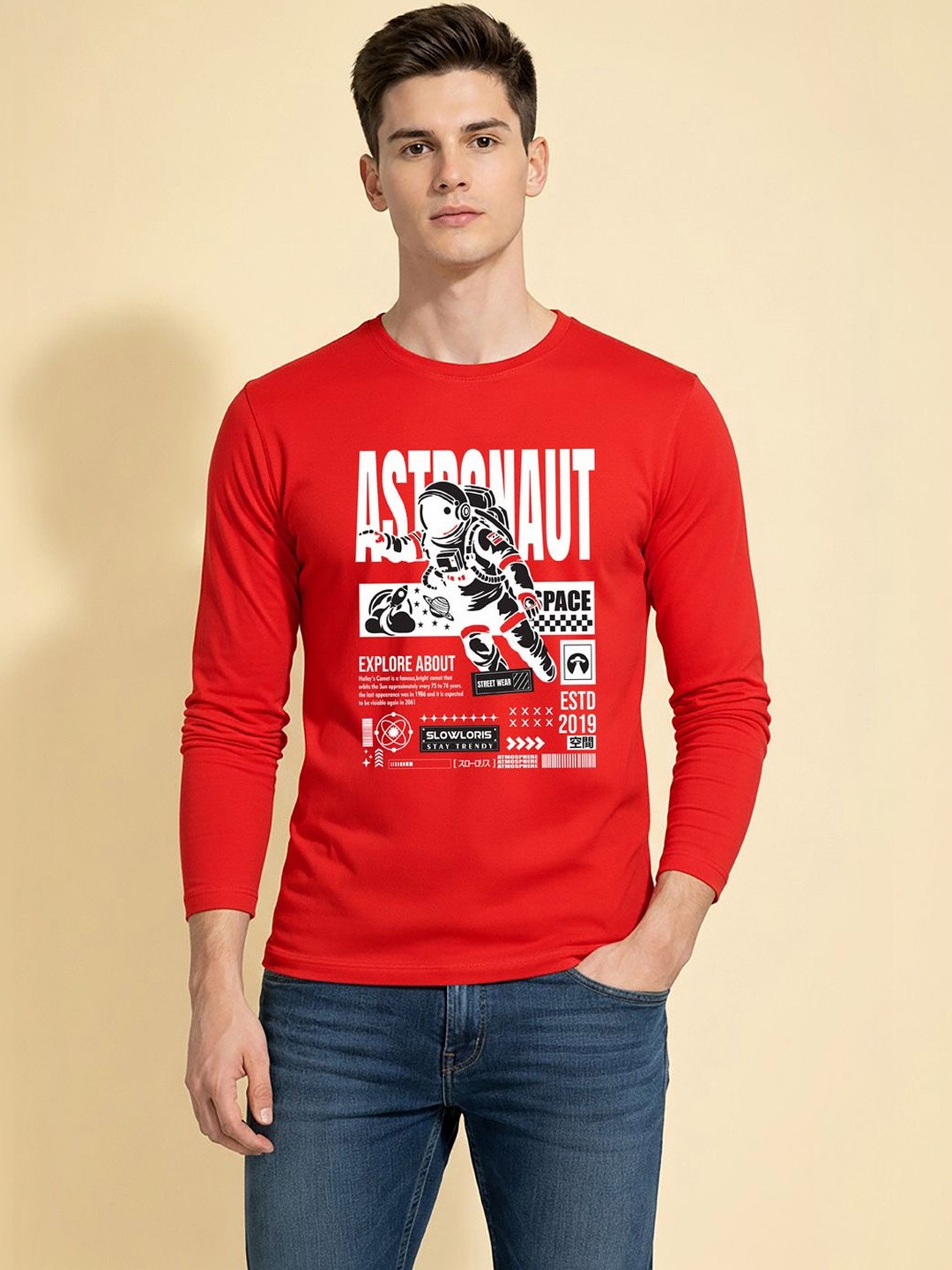 TEEFOX Men Typography Printed T-shirt