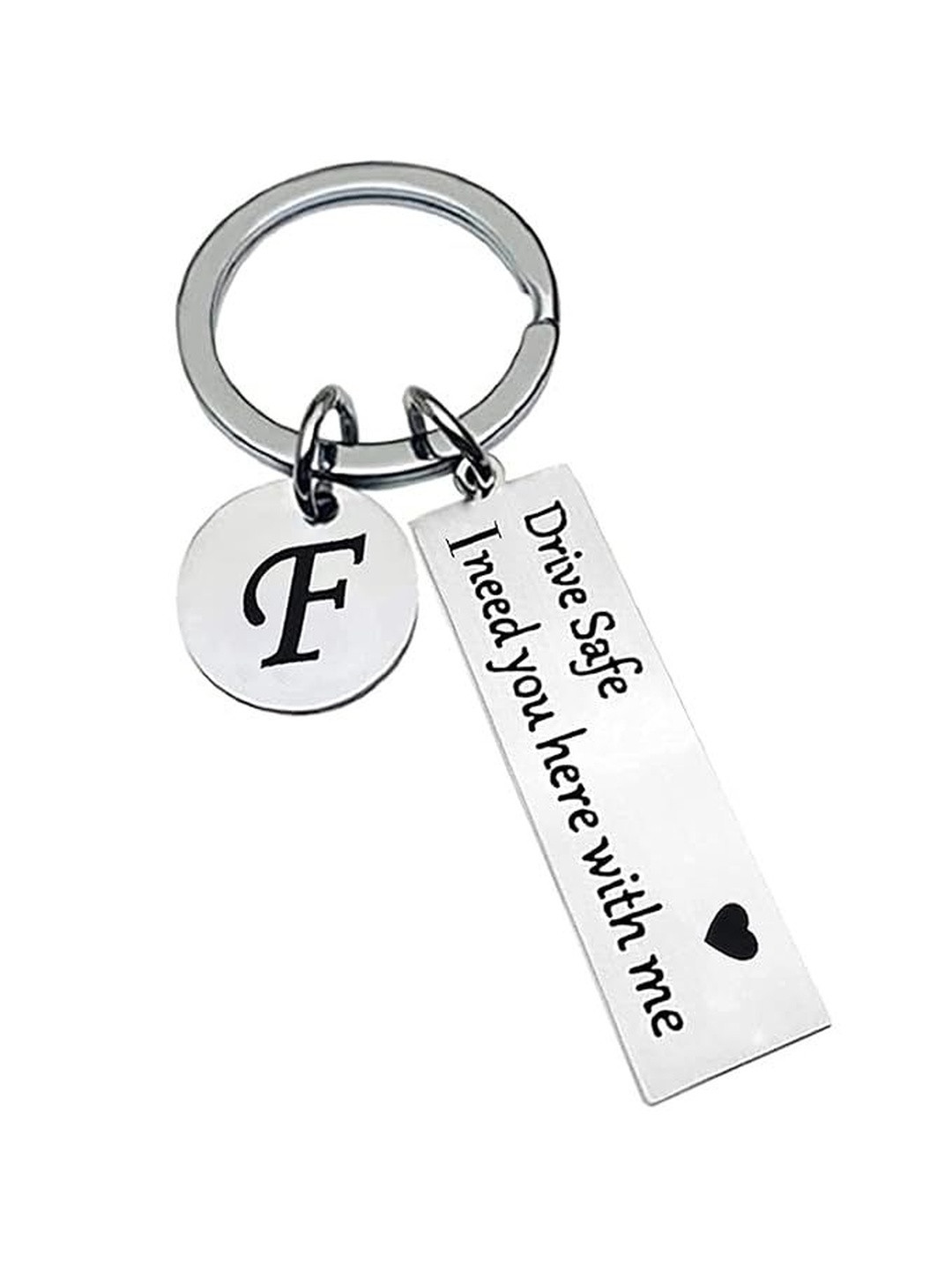 omuda F Alphabetic Key Chain