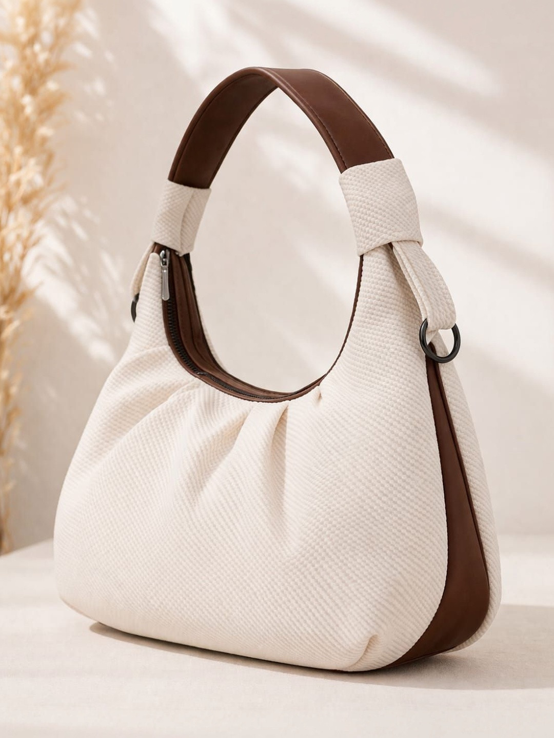 Springberry Colourblocked PU Structured Shoulder Bag