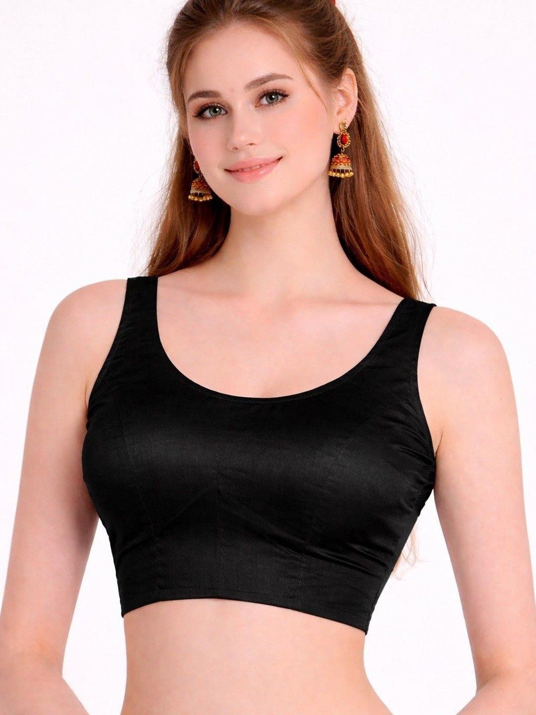 Pramukh Mart Solid Saree Blouse