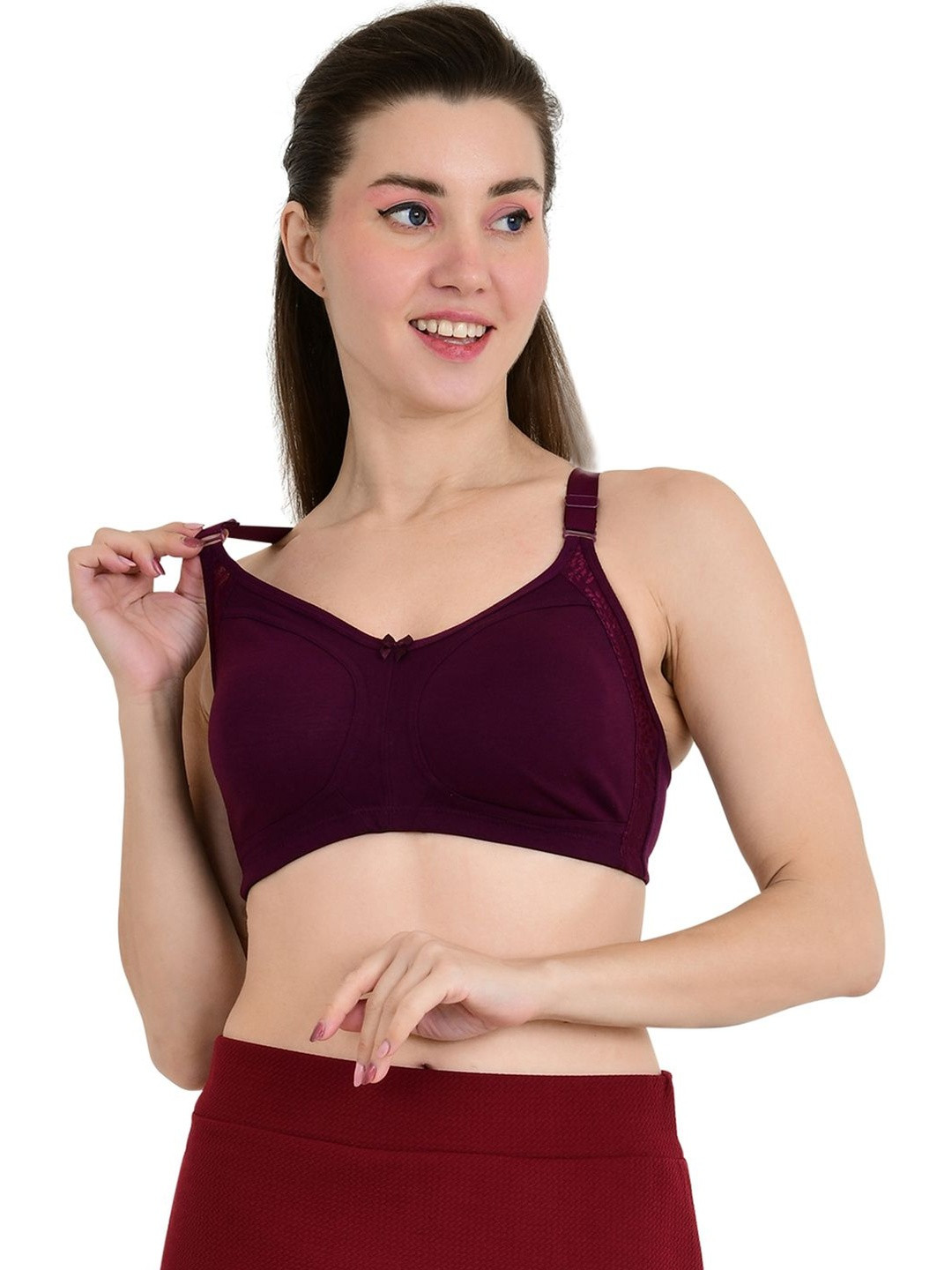 OIJA Full Coverage Non-Padded Non-Wired Cotton Everyday Comfort Bra