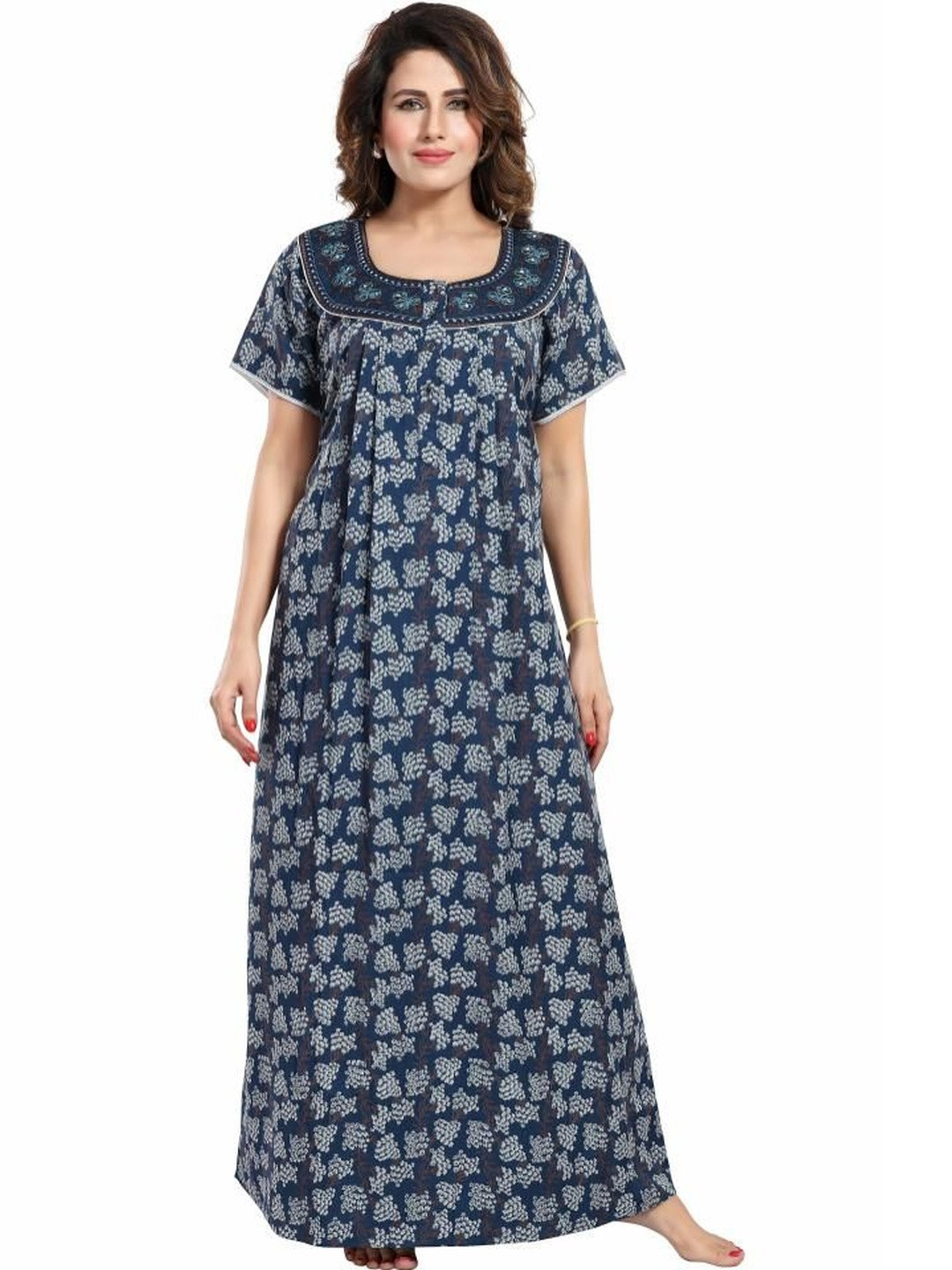 NIGHTSHADES Embroidered Maxi Nightdress