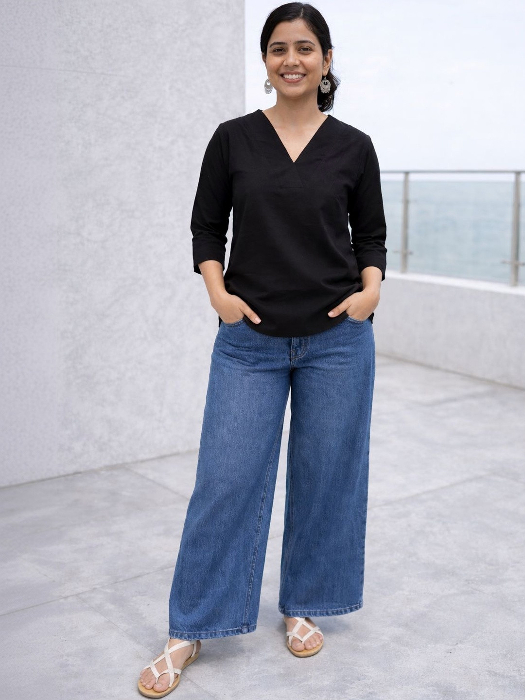 Myshka Linen Blend Top